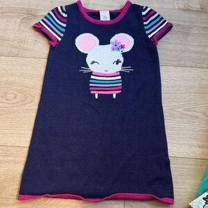 Gymboree Navy and Pink Knit Dress